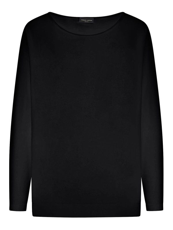 Roberto Collina Pull Col Rond - Noir