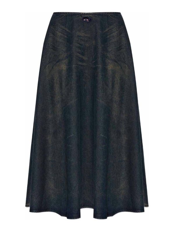Diesel Jupe Longue - Bleu