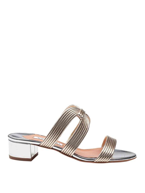 Aquazzura Mules - Or