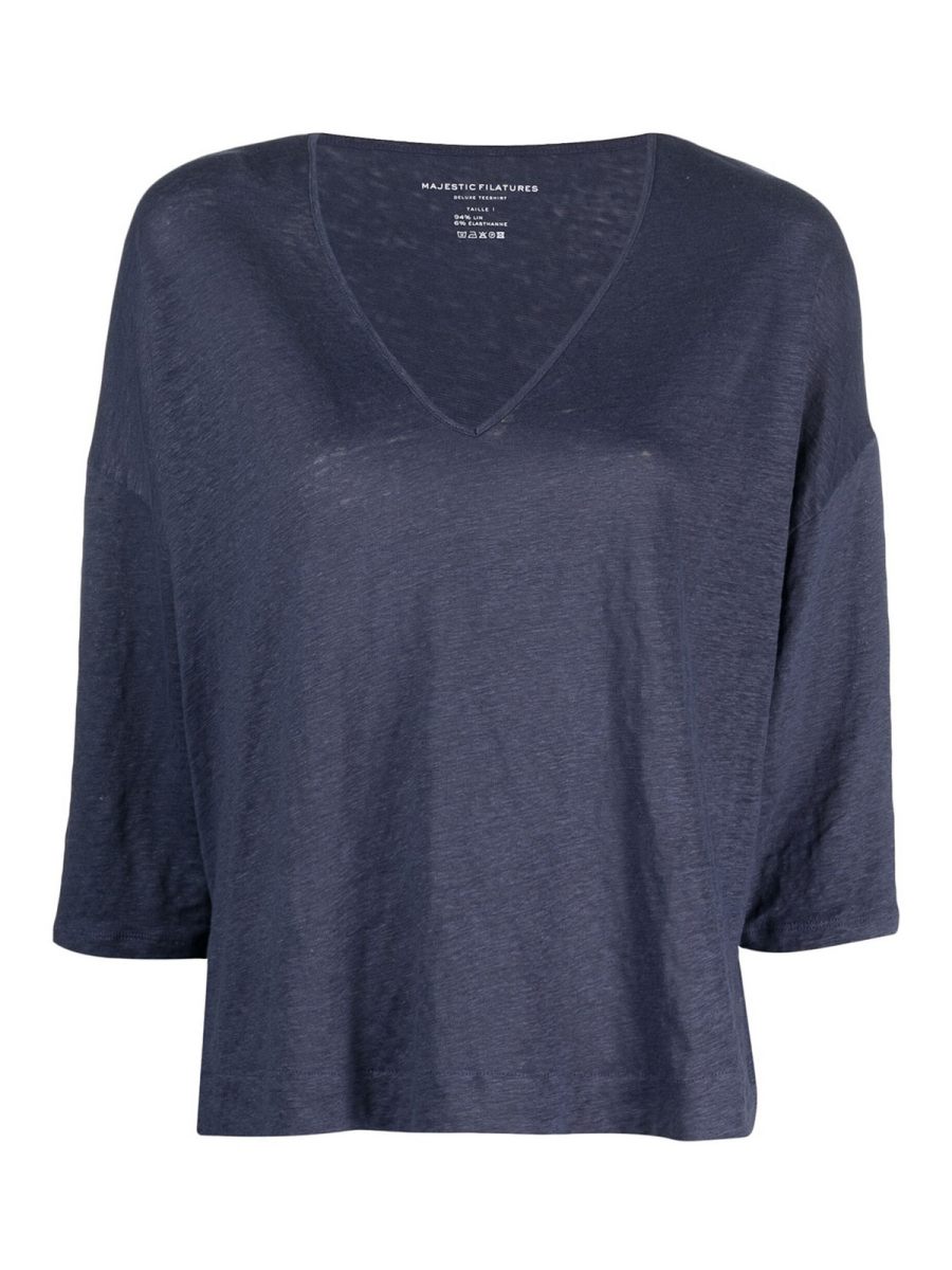 Majestic Filatures Top - Bleu