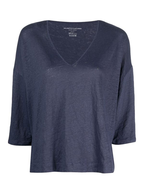 Majestic Filatures Top - Bleu