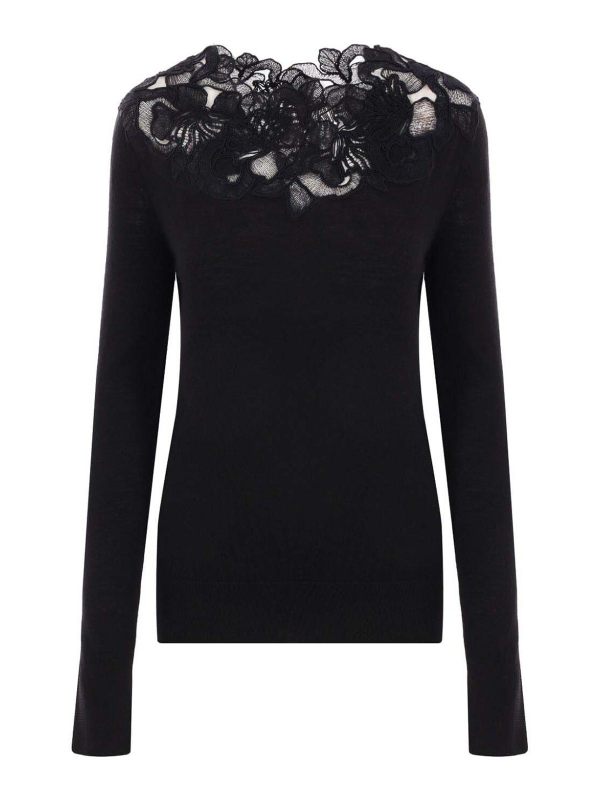 Ermanno Scervino Pull Col Rond - Noir