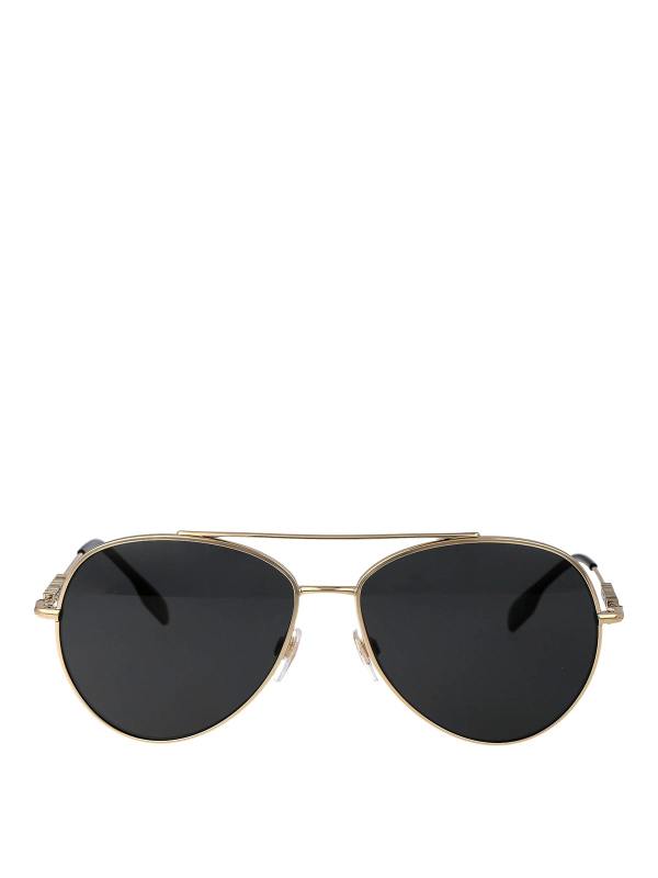 Burberry Lunettes De Soleil - Or