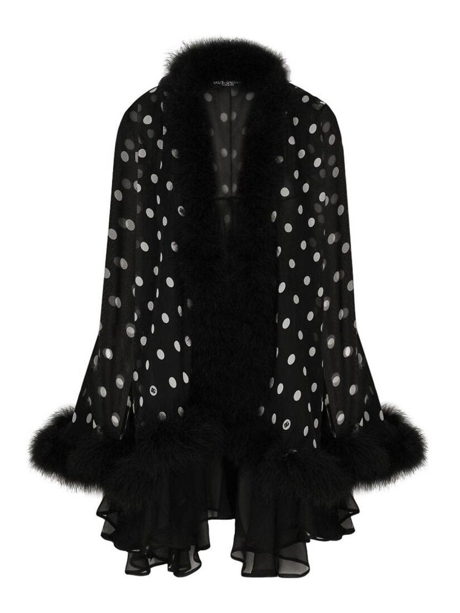 Dolce & Gabbana Manteau Court - Noir