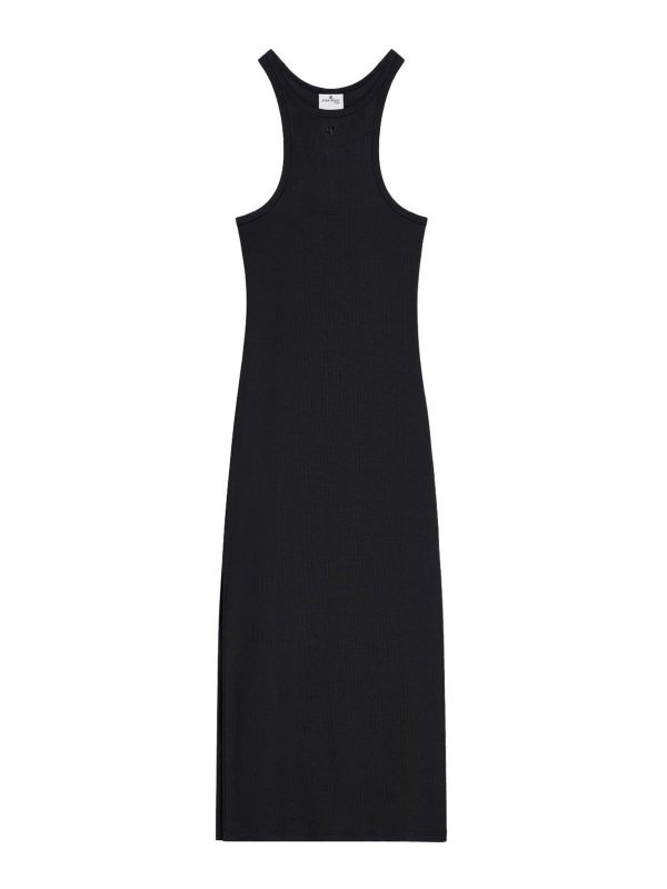 Courreges Robe Au Genou - Noir