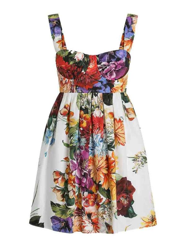 Dolce & Gabbana Robe Au Genou - Blanc