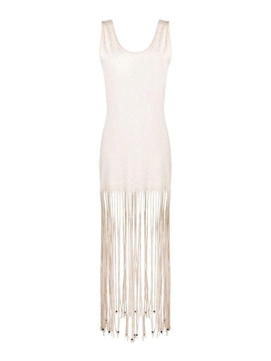 Alaïa Robe Au Genou - Blanc