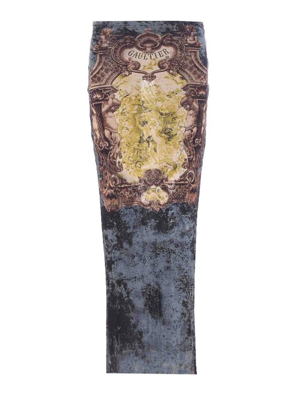 Jean Paul Gaultier Jupe Longue - Multicolore