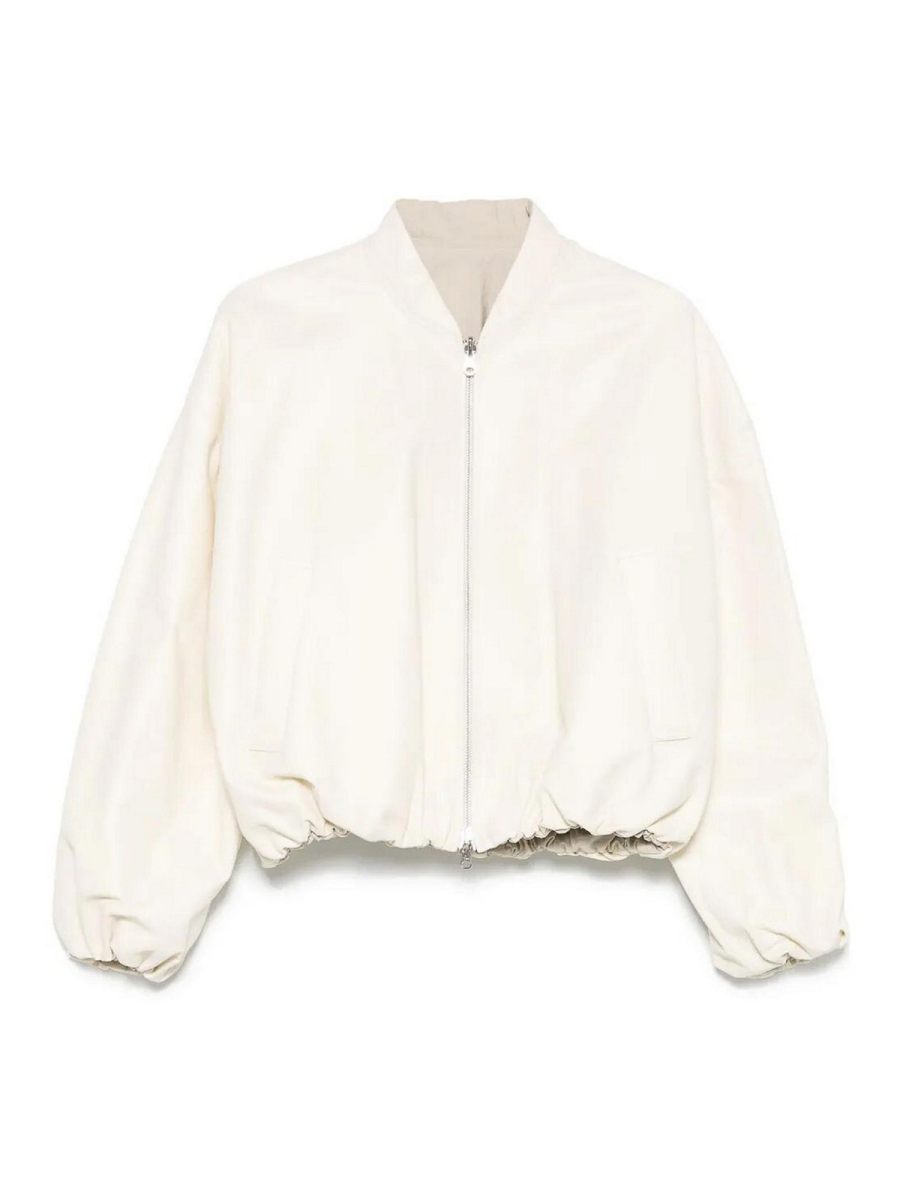 Arma Blouson En Cuir - Beige Clair