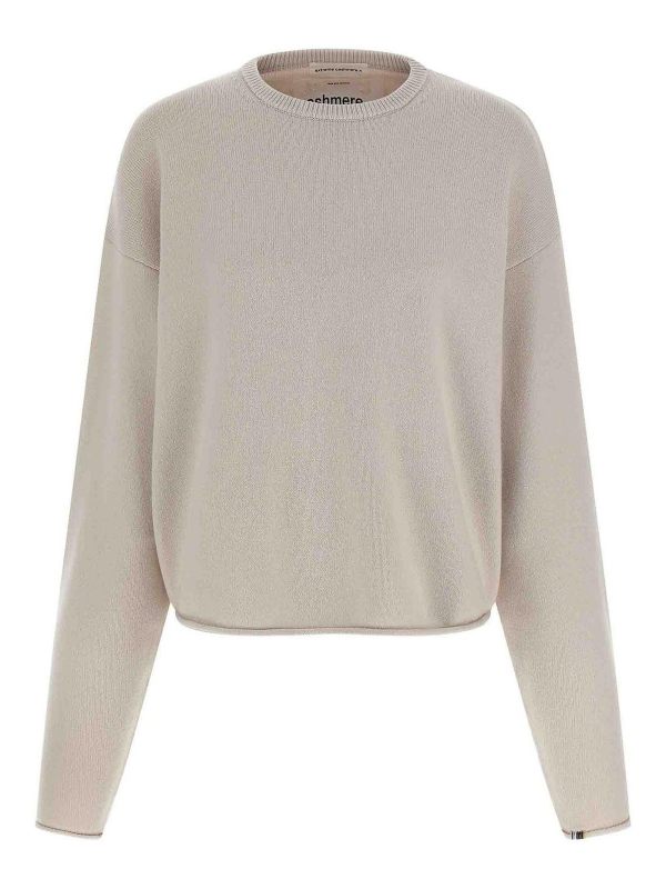 Extreme Cashmere Pull Col Rond - Blanc