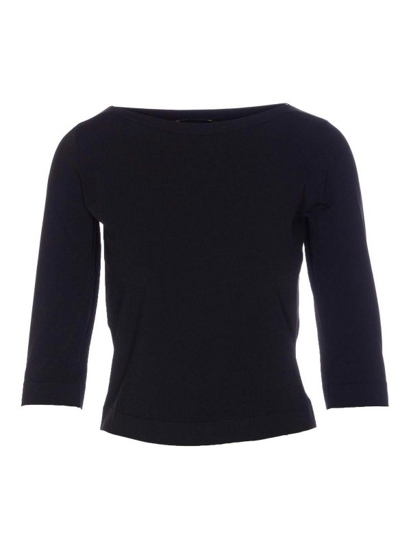 Roberto Collina Pull Col Rond - Noir