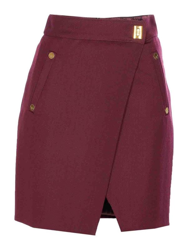 Elisabetta Franchi Mini Jupe - Rouge