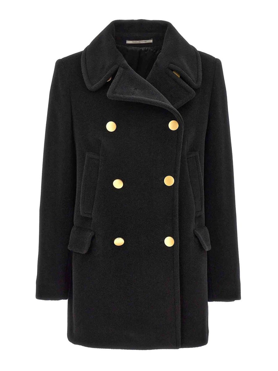 Tagliatore Manteau Court - Noir