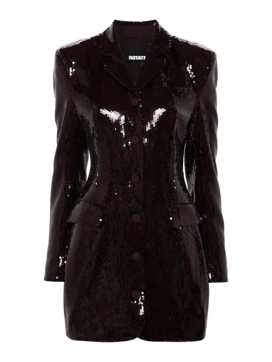 Rotate Birger Christensen Robe Courte - Marron