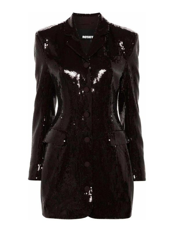 Rotate Birger Christensen Robe Courte - Marron