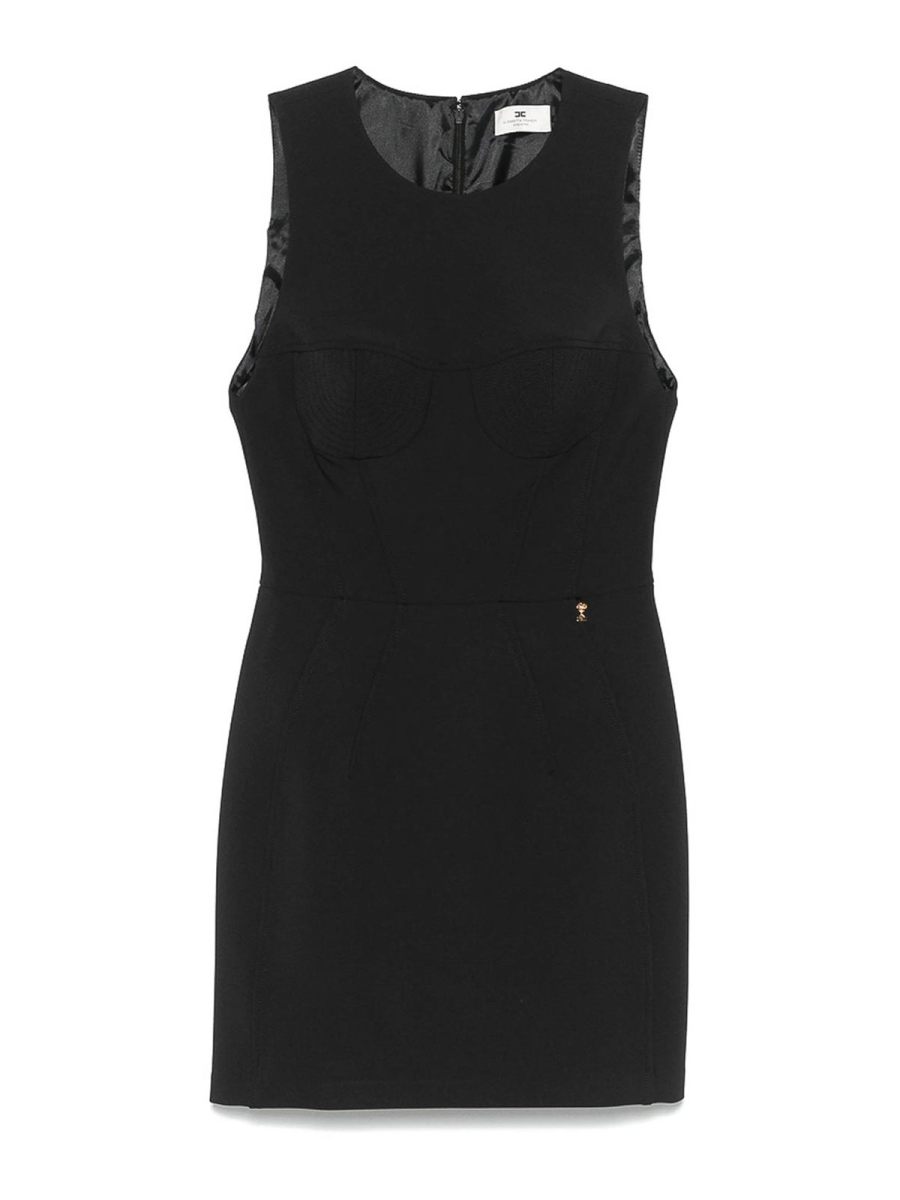 Elisabetta Franchi Robe Au Genou - Noir