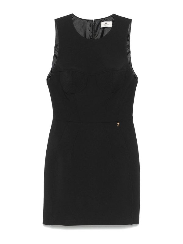 Elisabetta Franchi Robe Au Genou - Noir