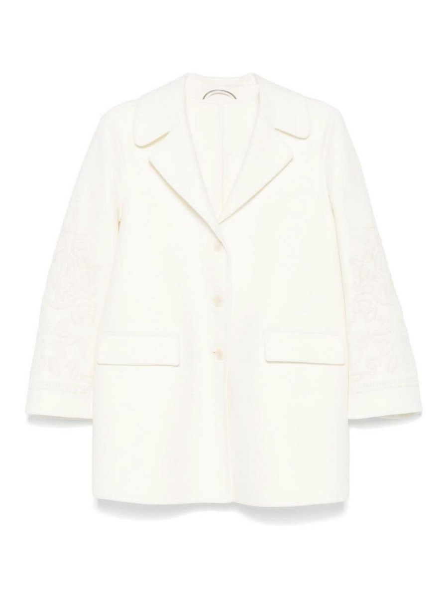 Ermanno Scervino Manteau Court - Blanc