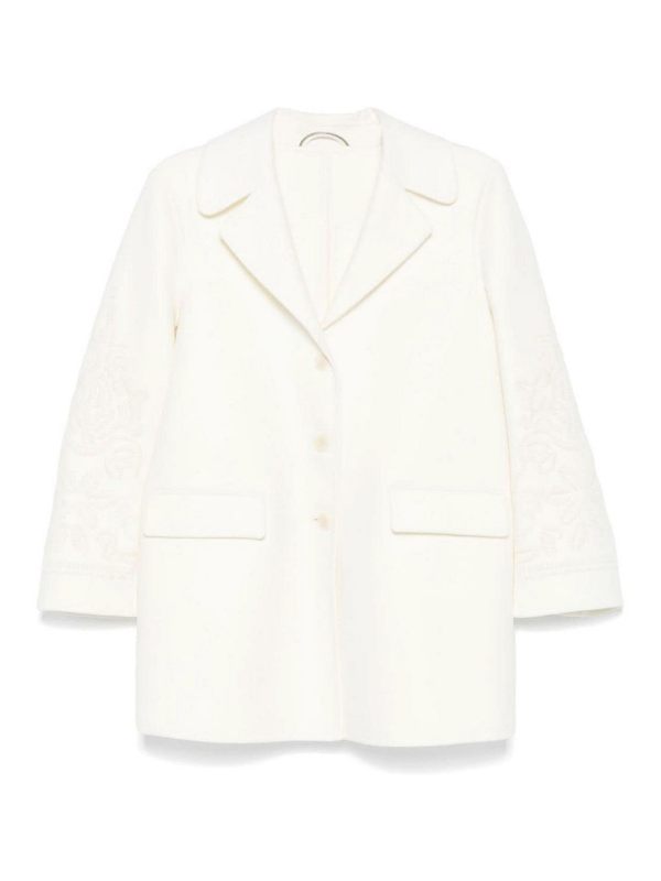 Ermanno Scervino Manteau Court - Blanc
