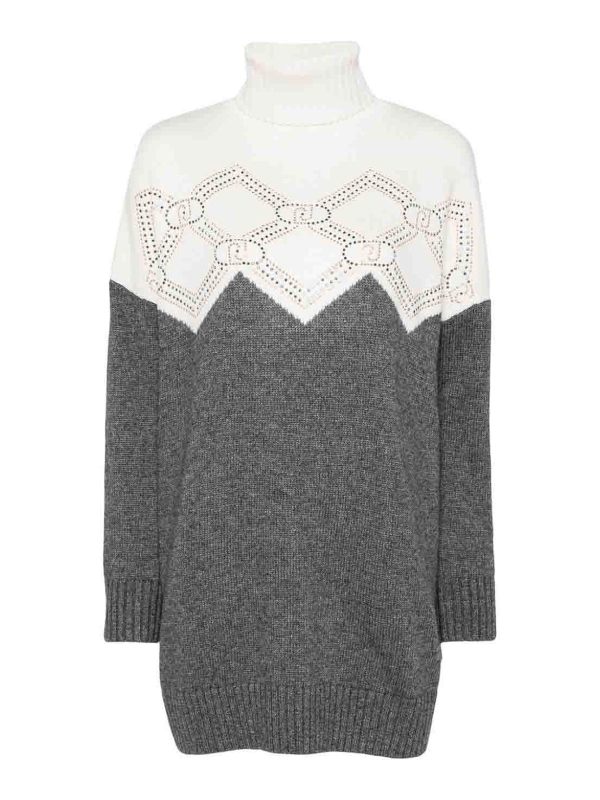 Liu Jo Pull Col Rond - Blanc