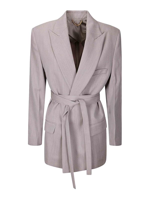 Victoria Beckham Veste Casual - Gris Clair