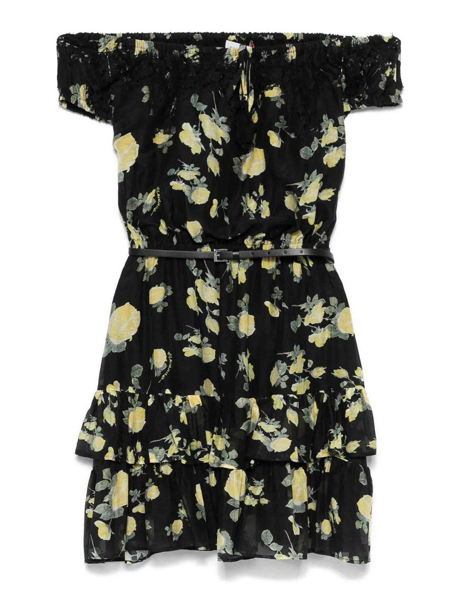 Ermanno Firenze Robe Au Genou - Jaune
