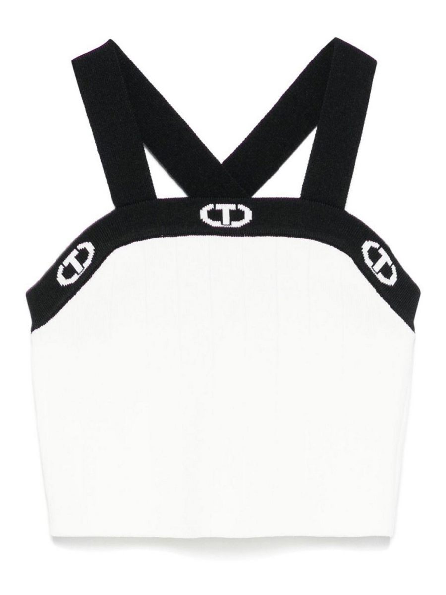 Twinset Pull Col Bateau - Blanc