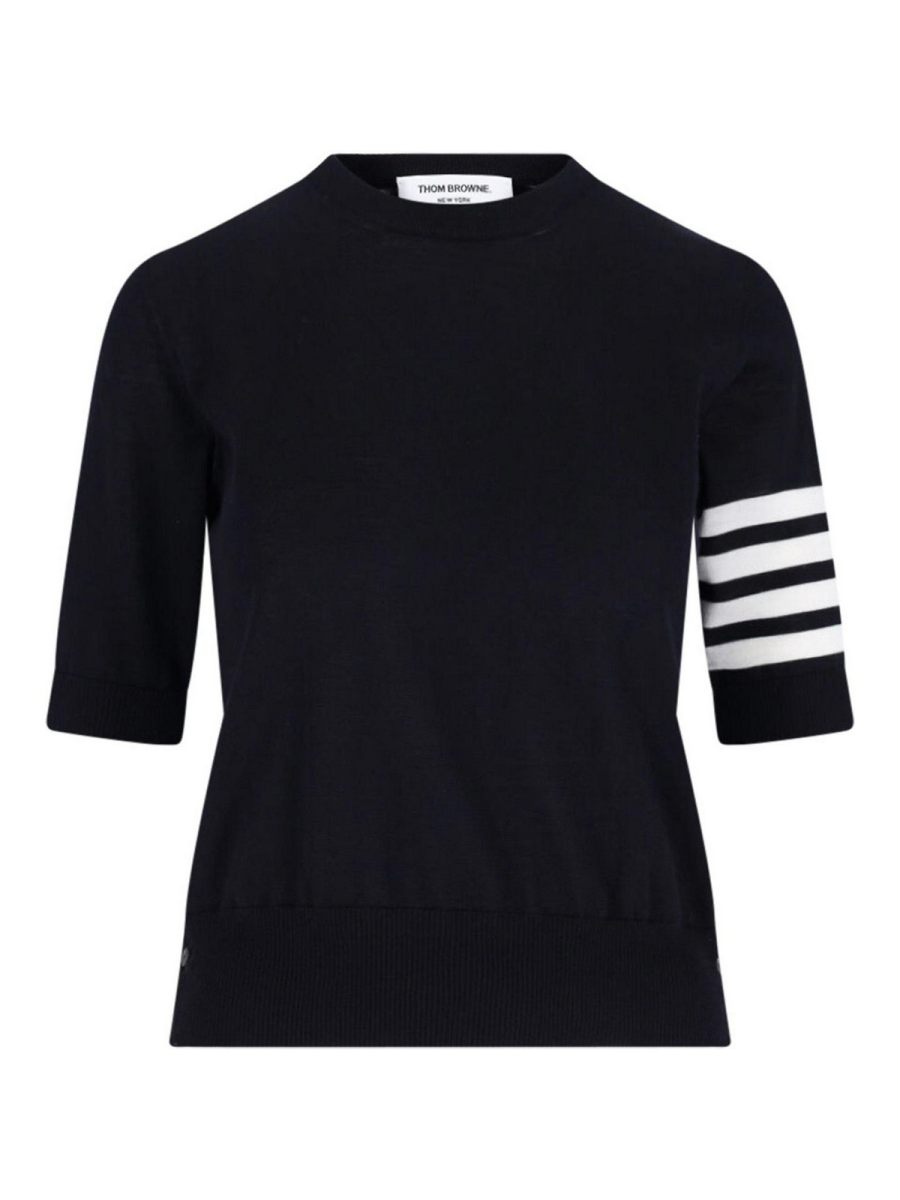 Thom Browne Pull Col Bateau - Bleu