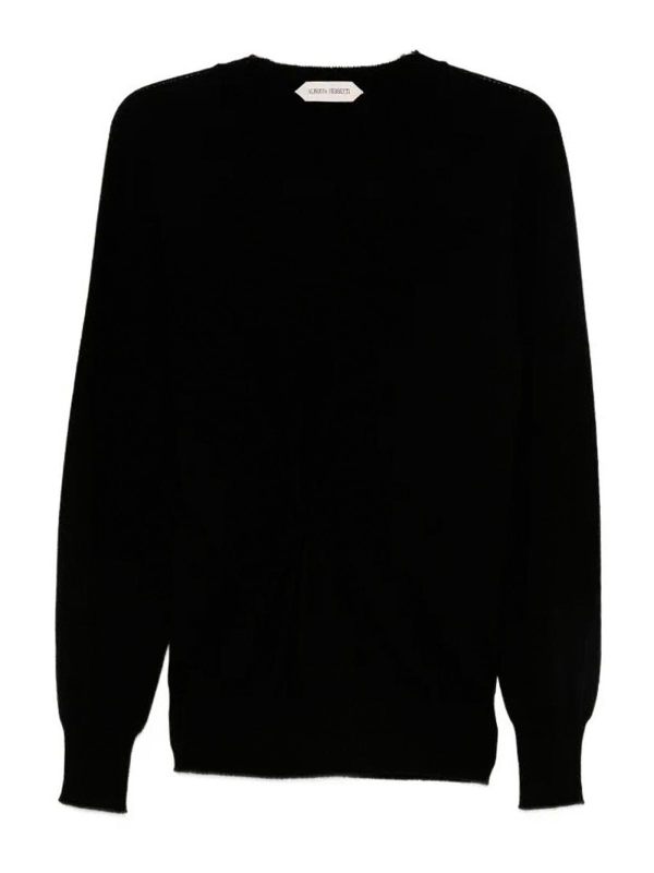 Alberta Ferretti Pull Col Rond - Noir