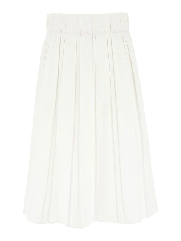 Jil Sander Jupe Midi - Blanc