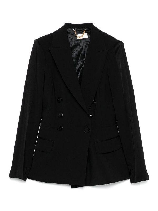 Elisabetta Franchi Veste Casual - Noir