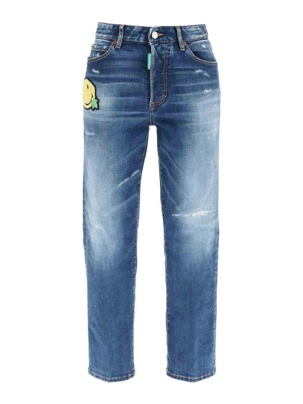 Dsquared2 Jean Droit - Bleu