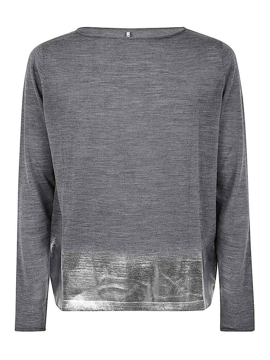 Liviana Conti Pull Col Rond - Gris