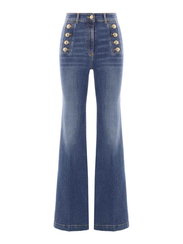 Elisabetta Franchi Jean Bootcut - Bleu