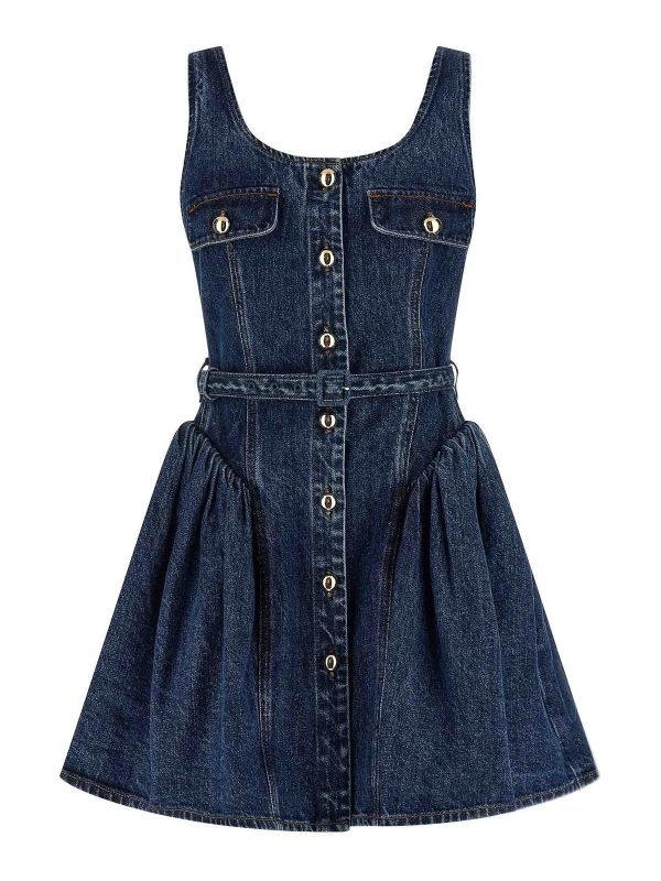 Self Portrait Robe Courte - Bleu
