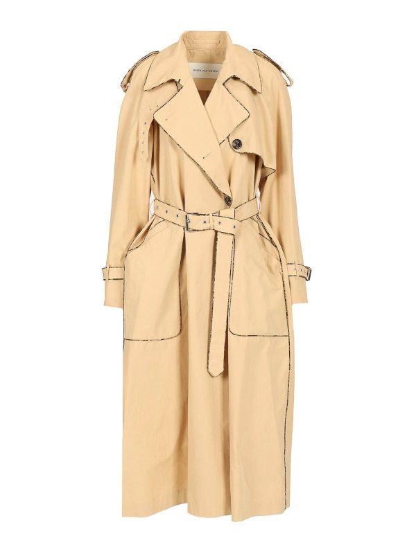 Dries Van Noten Manteau Court - Beige