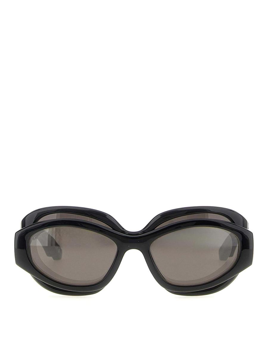 Balenciaga Lunettes De Soleil - Noir