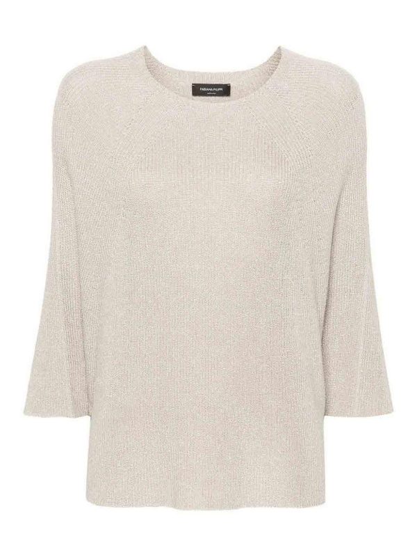 Fabiana Filippi Pull Col Rond - Beige