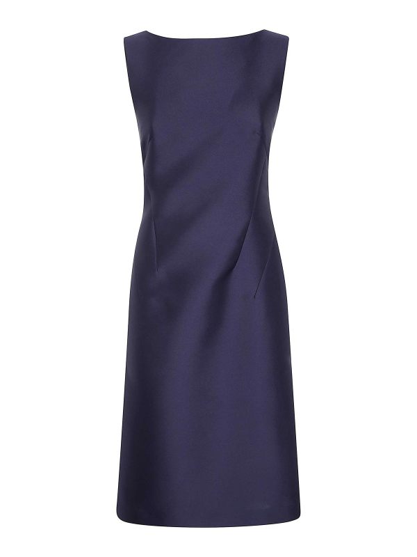 Alberta Ferretti Robe Au Genou - Bleu