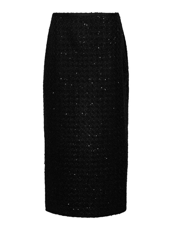 Rotate Birger Christensen Jupe Longue - Noir