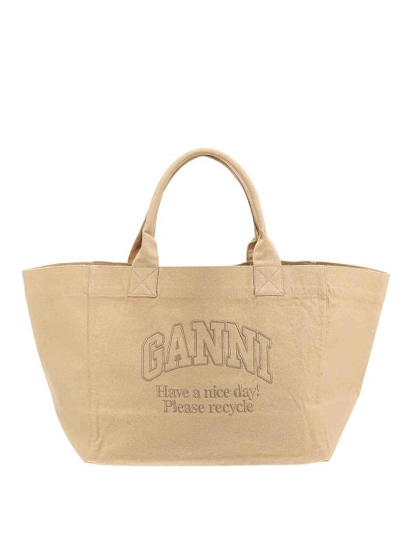 Ganni Sac Cabas - Beig