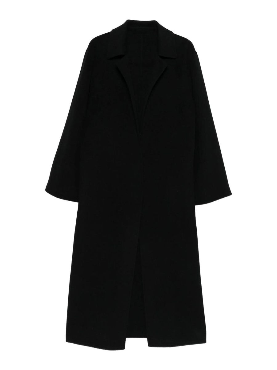 Alberta Ferretti Manteau Long - Noir