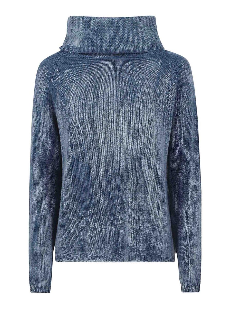 Avant Toi Pull Col Roulé - Bleu