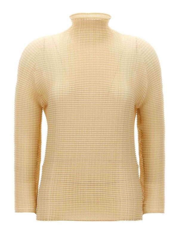 Pleats Please Issey Miyake Blouse - Beige
