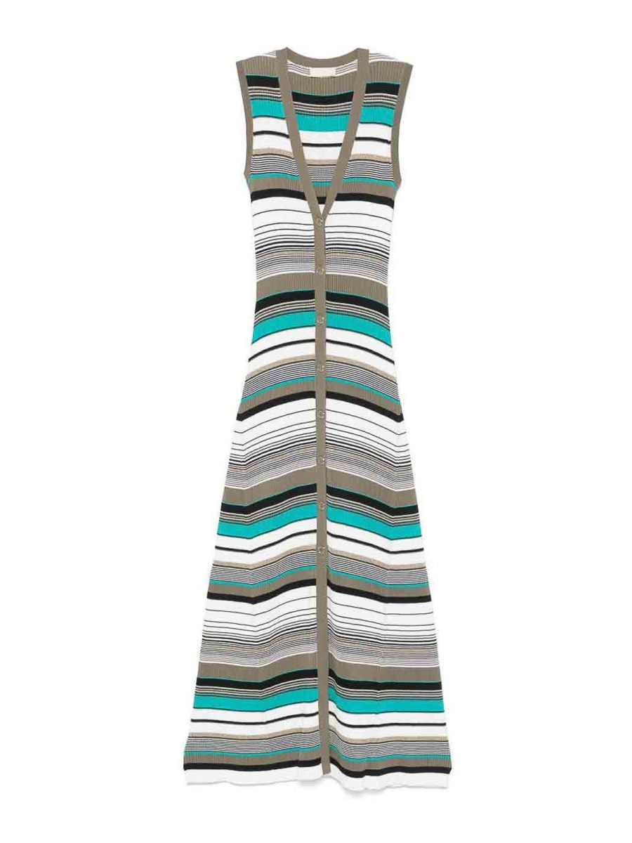 Liu Jo Robe Au Genou - Vert