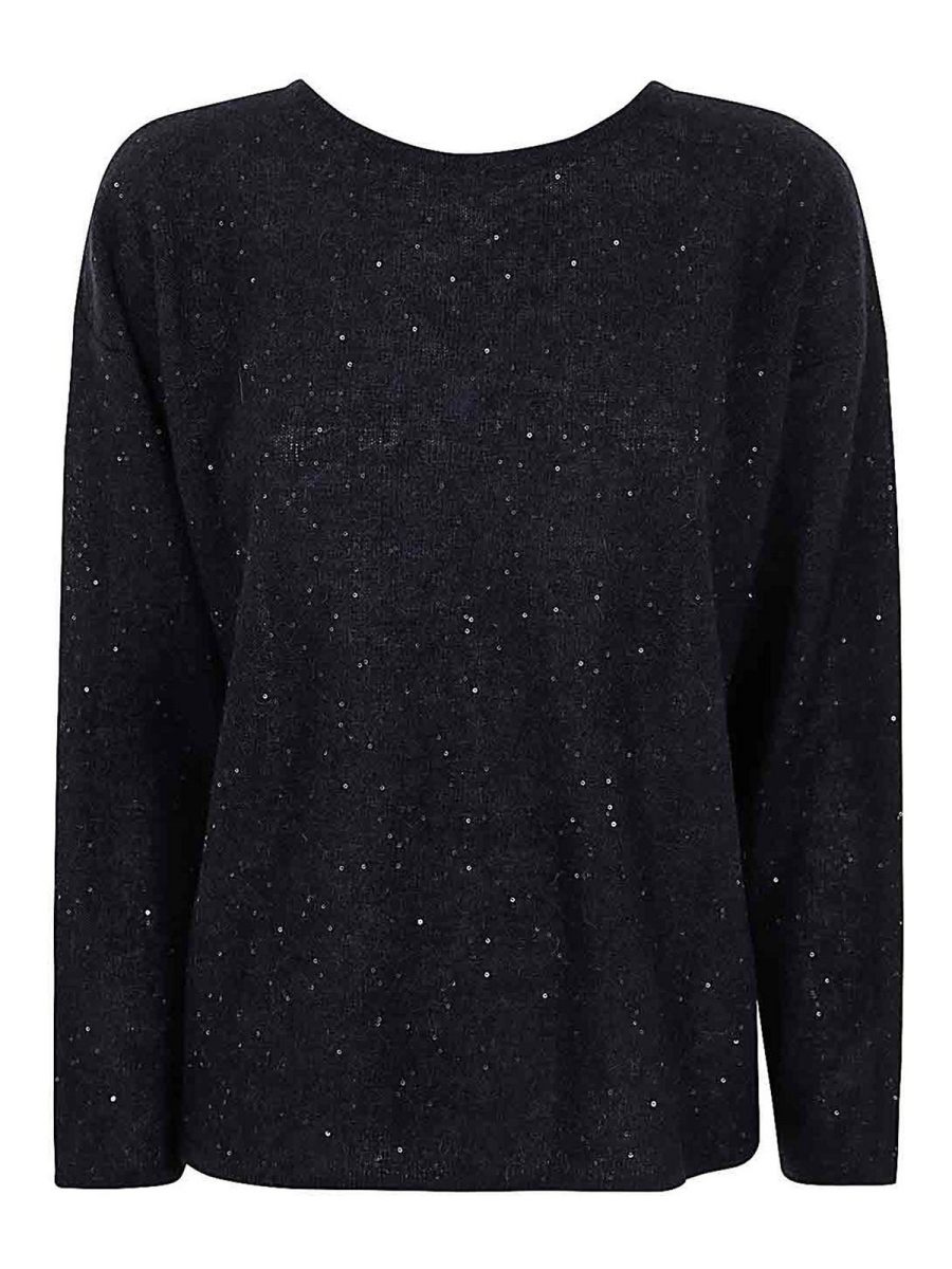 Gentryportofino Pull Col Rond - Bleu