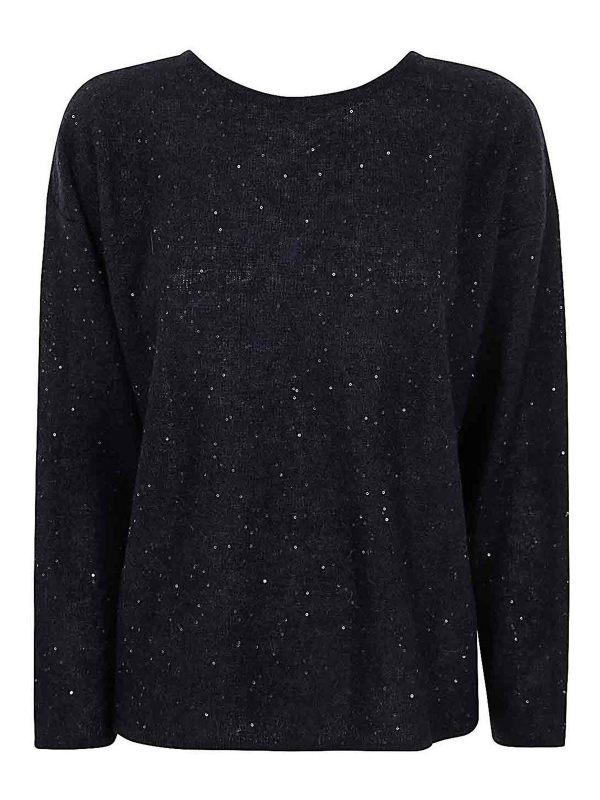 Gentryportofino Pull Col Rond - Bleu