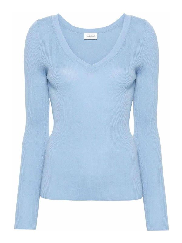 P. A.R. O.S. H. Pull Col Rond - Bleu Clair