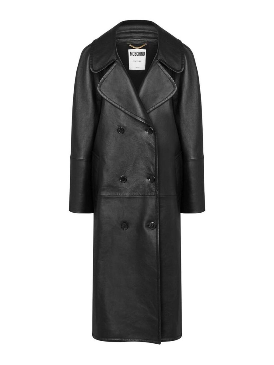 Moschino Manteau Court - Noir
