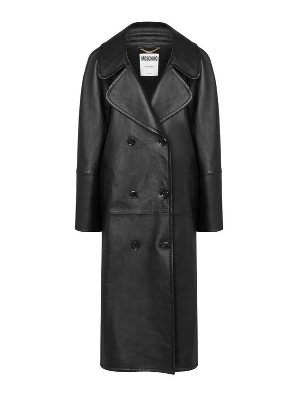 Moschino Manteau Court - Noir